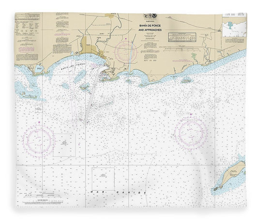 Nautical Chart 25683 Bahia De Ponce Approaches Blanket