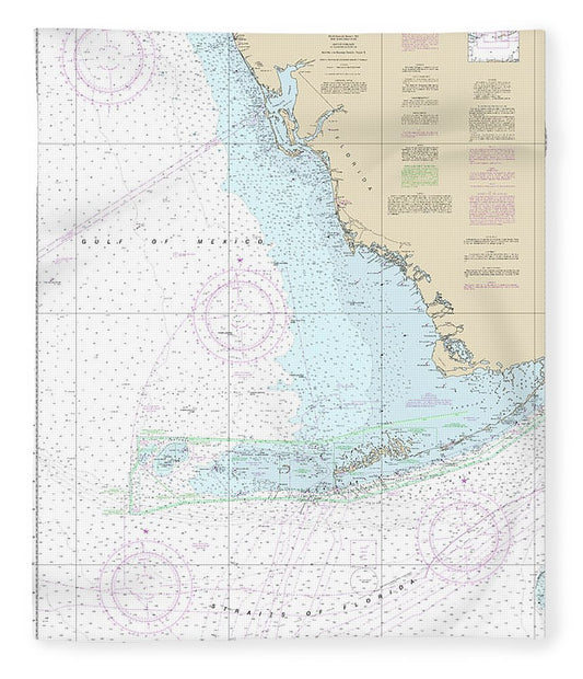 Nautical Chart 4148 Havana Tampa Bay Blanket