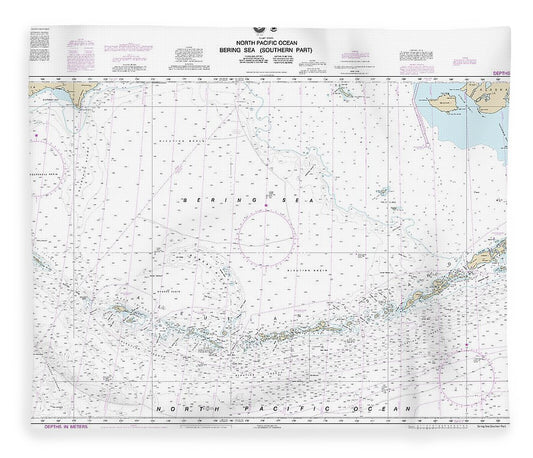 Nautical Chart 513 Bering Sea Southern Part Blanket