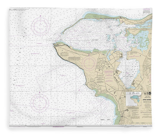 Nautical Chart 81054 Mariana Islands Apra Harbor, Guam Blanket