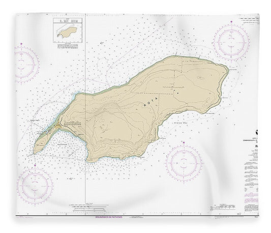 Nautical Chart 81063 Commonwealth The Northern Mariana Islands Rota Blanket