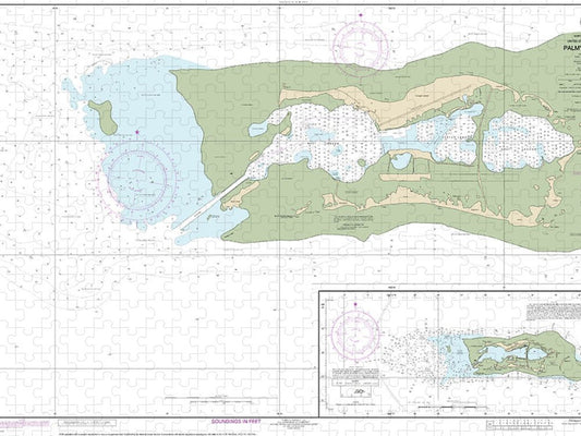 Nautical Chart 83157 Palmyra Atoll, Approaches Palmyra Atoll Puzzle