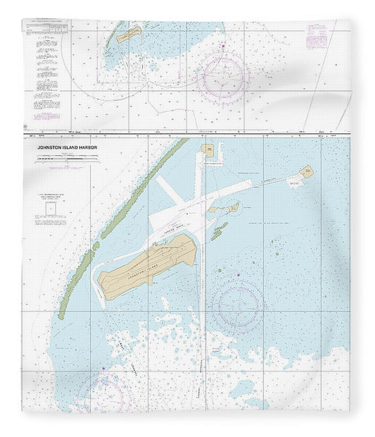 Nautical Chart 83637 Johnston Atoll, Johnston Island Harbor Blanket