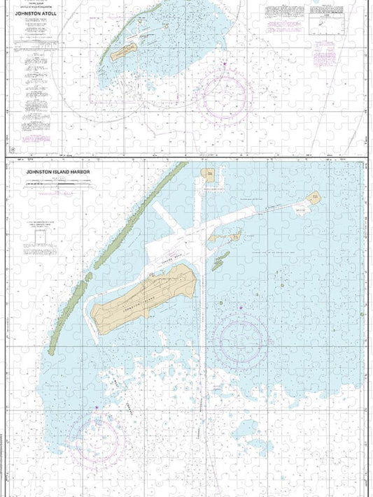 Nautical Chart 83637 Johnston Atoll, Johnston Island Harbor Puzzle