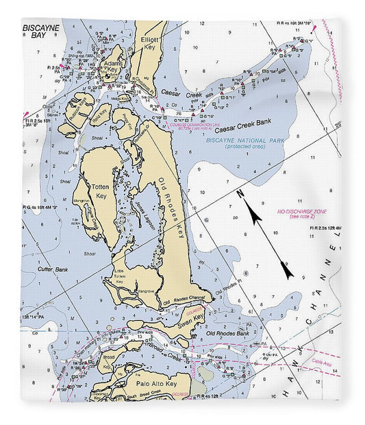 Old Rhodes Key  Florida Nautical Chart _V2 Blanket