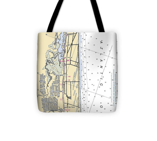 Palm Coast  Florida Nautical Chart _V6 Tote Bag