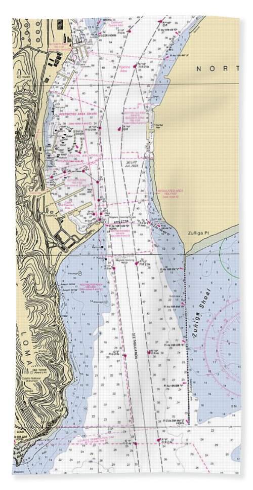 Point Loma-california Nautical Chart - Bath Towel