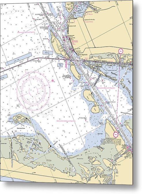 A beuatiful Metal Print of the Port Ingleside-Texas Nautical Chart - Metal Print by SeaKoast.  100% Guarenteed!