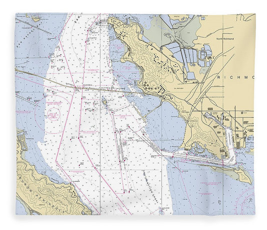 Richmond  California Nautical Chart _V6 Blanket