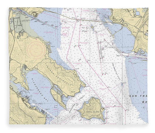Sant Monica Bay  California Nautical Chart _V6 Blanket