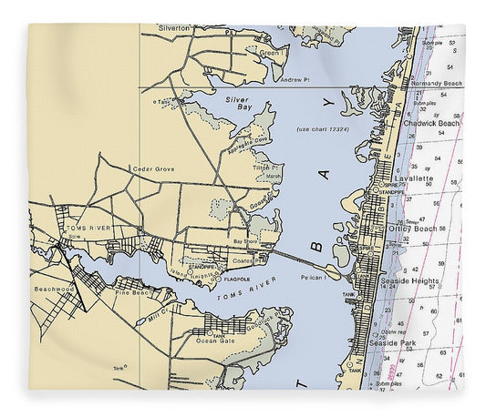 Toms River  New Jersey Nautical Chart _V4 Blanket