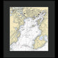 Gloucester-massachusetts Nautical Chart 1 - Framed Print