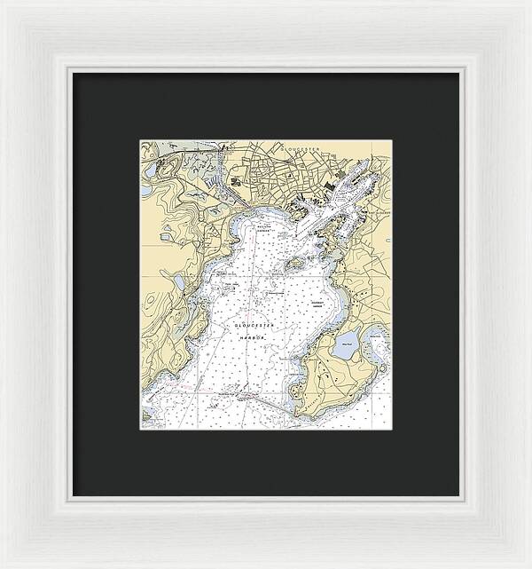 Gloucester-massachusetts Nautical Chart 1 - Framed Print