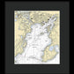 Gloucester-massachusetts Nautical Chart 1 - Framed Print