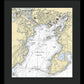 Gloucester-massachusetts Nautical Chart 1 - Framed Print