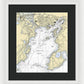 Gloucester-massachusetts Nautical Chart 1 - Framed Print