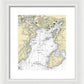 Gloucester-massachusetts Nautical Chart 1 - Framed Print