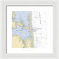 Indian River Inlet-delaware Nautical Chart 1 - Framed Print