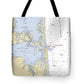Indian River Inlet-delaware Nautical Chart 1 - Tote Bag