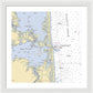 Indian River Inlet-delaware Nautical Chart 1 - Framed Print