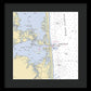 Indian River Inlet-delaware Nautical Chart 1 - Framed Print