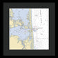 Indian River Inlet-delaware Nautical Chart 1 - Framed Print