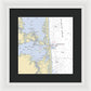 Indian River Inlet-delaware Nautical Chart 1 - Framed Print