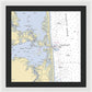 Indian River Inlet-delaware Nautical Chart 1 - Framed Print