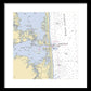Indian River Inlet-delaware Nautical Chart 1 - Framed Print
