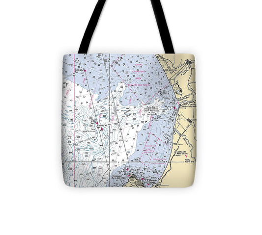 Monterey Bay-california Nautical Chart 1 - Tote Bag