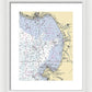 Monterey Bay-california Nautical Chart 1 - Framed Print