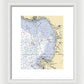 Monterey Bay-california Nautical Chart 1 - Framed Print