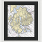 Mt Desert Island-maine Nautical Chart 1 - Framed Print