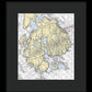 Mt Desert Island-maine Nautical Chart 1 - Framed Print