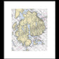 Mt Desert Island-maine Nautical Chart 1 - Framed Print