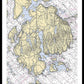 Mt Desert Island-maine Nautical Chart 1 - Framed Print