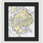Mt Desert Island-maine Nautical Chart 1 - Framed Print