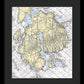 Mt Desert Island-maine Nautical Chart 1 - Framed Print