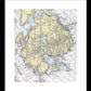 Mt Desert Island-maine Nautical Chart 1 - Framed Print
