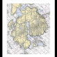 Mt Desert Island-maine Nautical Chart 1 - Framed Print