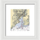 New Haven-connecticut Nautical Chart 1 - Framed Print