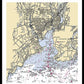 New Haven-connecticut Nautical Chart 1 - Framed Print