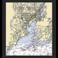 New Haven-connecticut Nautical Chart 1 - Framed Print