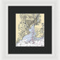 New Haven-connecticut Nautical Chart 1 - Framed Print