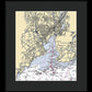 New Haven-connecticut Nautical Chart 1 - Framed Print