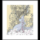 New Haven-connecticut Nautical Chart 1 - Framed Print