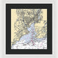 New Haven-connecticut Nautical Chart 1 - Framed Print