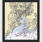 New Haven-connecticut Nautical Chart 1 - Framed Print