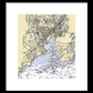 New Haven-connecticut Nautical Chart 1 - Framed Print