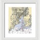 New Haven-connecticut Nautical Chart 1 - Framed Print